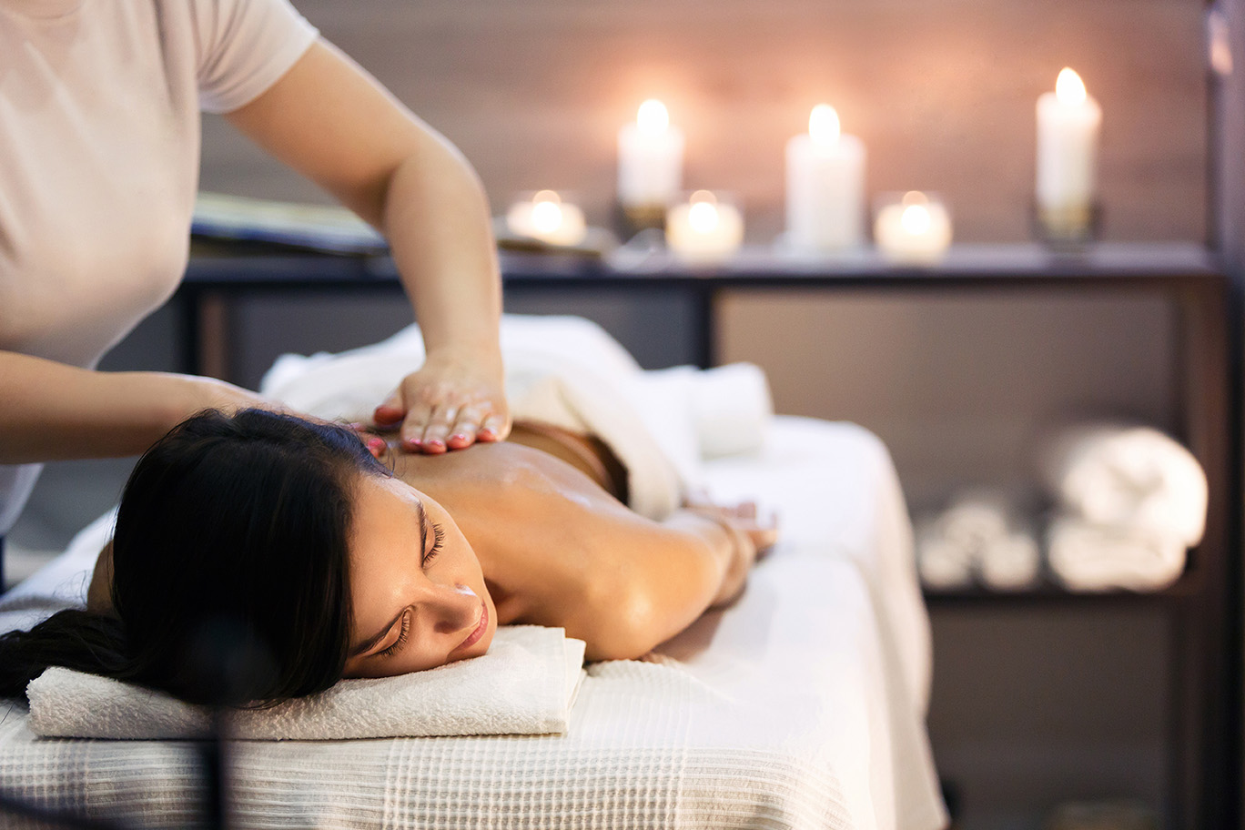 Couples massage room at Trusted Touch Massage in Richmond, Texas